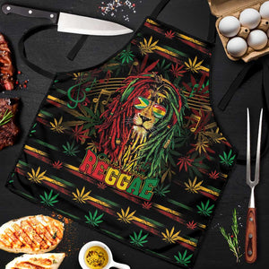 Guyana One Love Reggae Lion Apron Caribbean Reggae Spirit