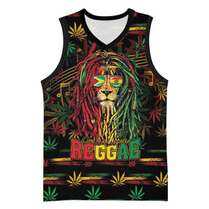 Personalized Guyana One Love Reggae Lion Basketball Jersey Caribbean Reggae Spirit