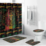 Guyana One Love Reggae Lion Bathroom Set Caribbean Reggae Spirit
