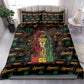 Guyana One Love Reggae Lion Bedding Set Caribbean Reggae Spirit