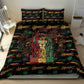 Guyana One Love Reggae Lion Bedding Set Caribbean Reggae Spirit