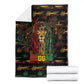 Guyana One Love Reggae Lion Blanket Caribbean Reggae Spirit