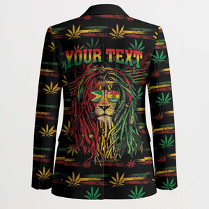 Personalized Guyana One Love Reggae Lion Blazer Caribbean Reggae Spirit