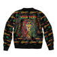 Personalized Guyana One Love Reggae Lion Bomber Jacket Caribbean Reggae Spirit