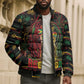 Personalized Guyana One Love Reggae Lion Bomber Puffer Jacket Caribbean Reggae Spirit