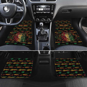 Personalized Guyana One Love Reggae Lion Car Mats Caribbean Reggae Spirit
