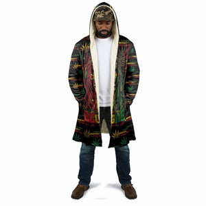 Personalized Guyana One Love Reggae Lion Cloak Caribbean Reggae Spirit