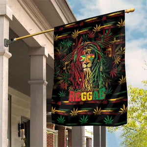 Guyana One Love Reggae Lion Garden Flag Caribbean Reggae Spirit