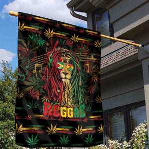 Guyana One Love Reggae Lion Garden Flag Caribbean Reggae Spirit