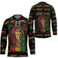 Personalized Guyana One Love Reggae Lion Hockey Jersey Caribbean Reggae Spirit