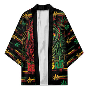 Personalized Guyana One Love Reggae Lion Kimono Caribbean Reggae Spirit