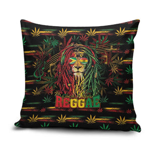 Guyana One Love Reggae Lion Pillow Cover Caribbean Reggae Spirit