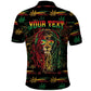 Personalized Guyana One Love Reggae Lion Polo Shirt Caribbean Reggae Spirit