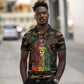 Personalized Guyana One Love Reggae Lion Polo Shirt Caribbean Reggae Spirit