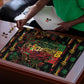 Guyana One Love Reggae Lion Puzzle Caribbean Reggae Spirit
