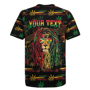 Personalized Guyana One Love Reggae Lion Rugby Jersey Caribbean Reggae Spirit