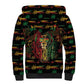 Personalized Guyana One Love Reggae Lion Sherpa Hoodie Caribbean Reggae Spirit