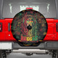 Guyana One Love Reggae Lion Spare Tire Cover Caribbean Reggae Spirit