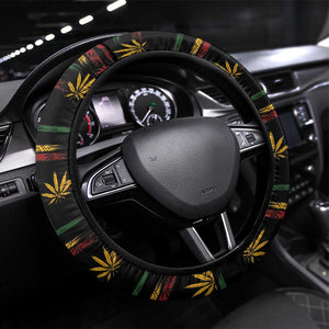 Guyana One Love Reggae Lion Steering Wheel Cover Caribbean Reggae Spirit