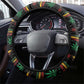 Guyana One Love Reggae Lion Steering Wheel Cover Caribbean Reggae Spirit