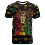 Personalized Guyana One Love Reggae Lion T shirt Caribbean Reggae Spirit