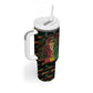 Personalized Guyana One Love Reggae Lion Tumbler With Handle Caribbean Reggae Spirit