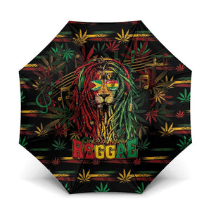 Guyana One Love Reggae Lion Umbrella Caribbean Reggae Spirit