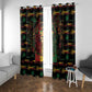 Guyana One Love Reggae Lion Window Curtain Caribbean Reggae Spirit