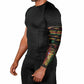 Personalized Puerto Rico One Love Reggae Lion Arm Sleeves Caribbean Reggae Spirit