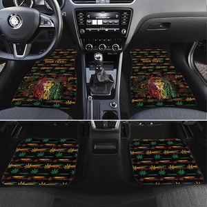 Personalized Puerto Rico One Love Reggae Lion Car Mats Caribbean Reggae Spirit