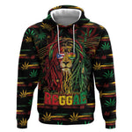 Personalized Puerto Rico One Love Reggae Lion Hoodie Caribbean Reggae Spirit