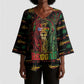 Personalized Puerto Rico One Love Reggae Lion Kimono Sleeve Blouse Caribbean Reggae Spirit