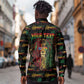 Personalized Puerto Rico One Love Reggae Lion Long Sleeve Button Shirt Caribbean Reggae Spirit