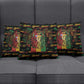 Puerto Rico One Love Reggae Lion Pillow Cover Caribbean Reggae Spirit