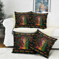 Puerto Rico One Love Reggae Lion Pillow Cover Caribbean Reggae Spirit