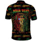 Personalized Puerto Rico One Love Reggae Lion Polo Shirt Caribbean Reggae Spirit