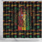 Puerto Rico One Love Reggae Lion Shower Curtain Caribbean Reggae Spirit