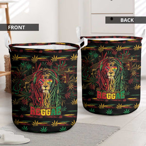 Trinidad and Tobago One Love Reggae Lion Laundry Basket Caribbean Reggae Spirit