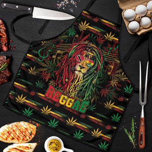 Trinidad and Tobago One Love Reggae Lion Apron Caribbean Reggae Spirit