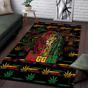Trinidad and Tobago One Love Reggae Lion Area Rug Caribbean Reggae Spirit