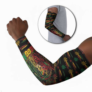 Personalized Trinidad and Tobago One Love Reggae Lion Arm Sleeves Caribbean Reggae Spirit