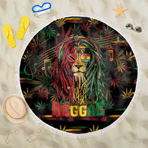 Trinidad and Tobago One Love Reggae Lion Beach Blanket Caribbean Reggae Spirit