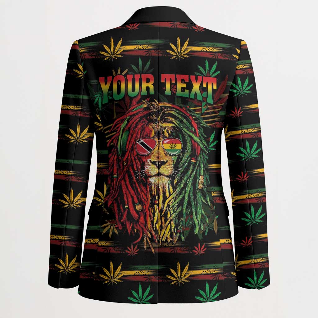 Personalized Trinidad and Tobago One Love Reggae Lion Blazer Caribbean Reggae Spirit