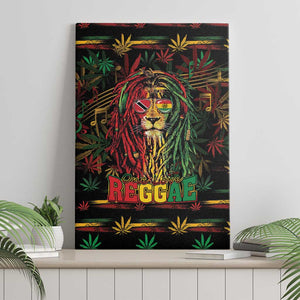 Trinidad and Tobago One Love Reggae Lion Canvas Wall Art Caribbean Reggae Spirit