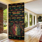 Personalized Trinidad and Tobago One Love Reggae Lion Door Cover Caribbean Reggae Spirit