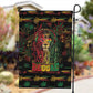 Trinidad and Tobago One Love Reggae Lion Garden Flag Caribbean Reggae Spirit
