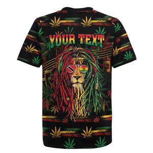 Personalized Trinidad and Tobago One Love Reggae Lion Rugby Jersey Caribbean Reggae Spirit