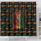 Trinidad and Tobago One Love Reggae Lion Shower Curtain Caribbean Reggae Spirit