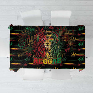 Trinidad and Tobago One Love Reggae Lion Tablecloth Caribbean Reggae Spirit
