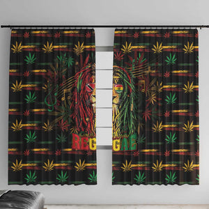 Trinidad and Tobago One Love Reggae Lion Window Curtain Caribbean Reggae Spirit